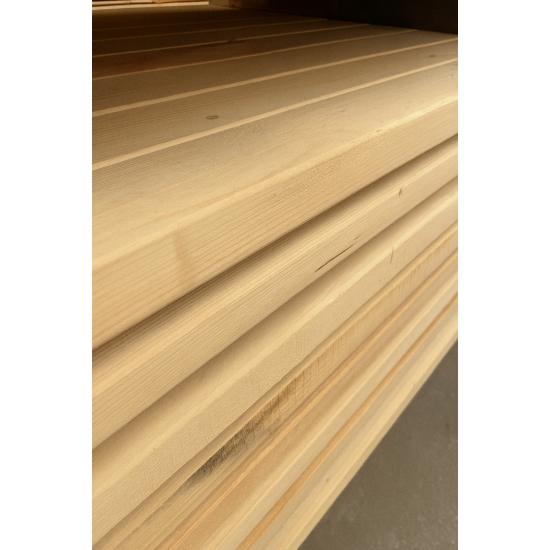 Aspen board for sauna, planed 40x95 2,4 m