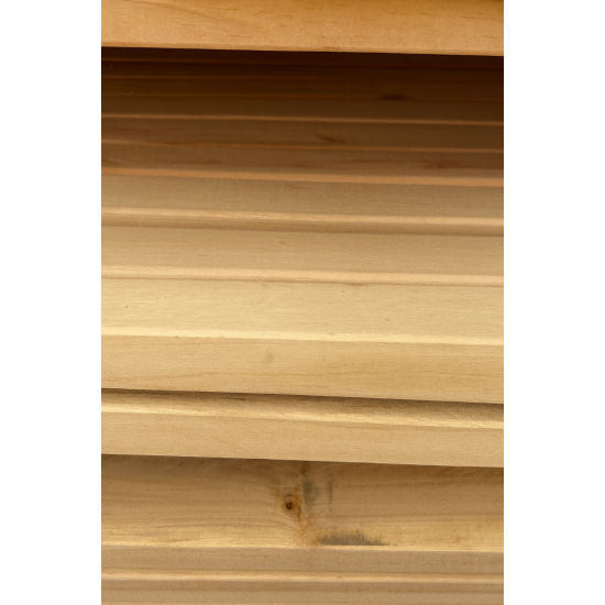 Planed alder board 45×45 3,1 m (for sauna)