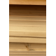 Planed alder board 45×45 3,1 m (for sauna)