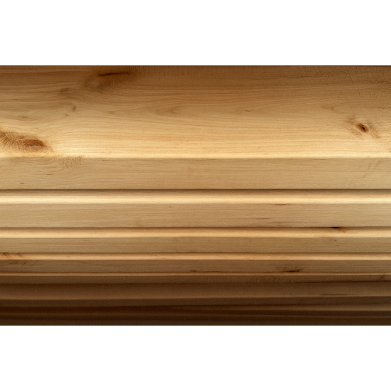 Alder board for sauna, planed 45×145 3,1 m
