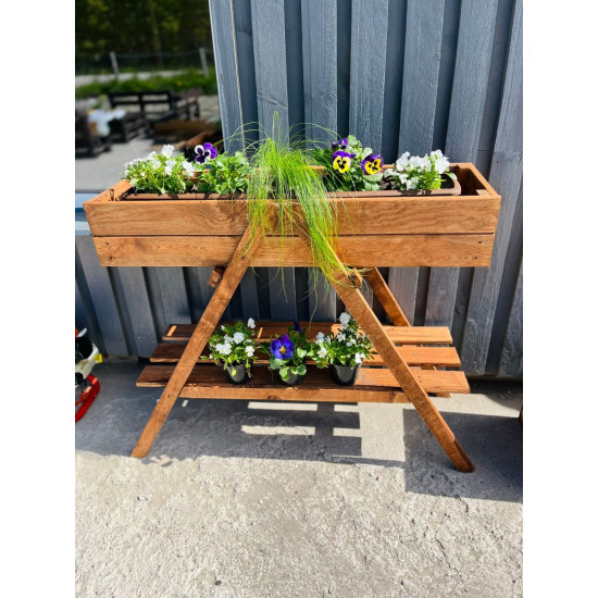 Flower box "Double" Size: 104 cm length, 90 cm height, 36 cm width.