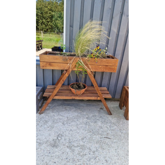 Flower box "Double" Size: 104 cm length, 90 cm height, 36 cm width.