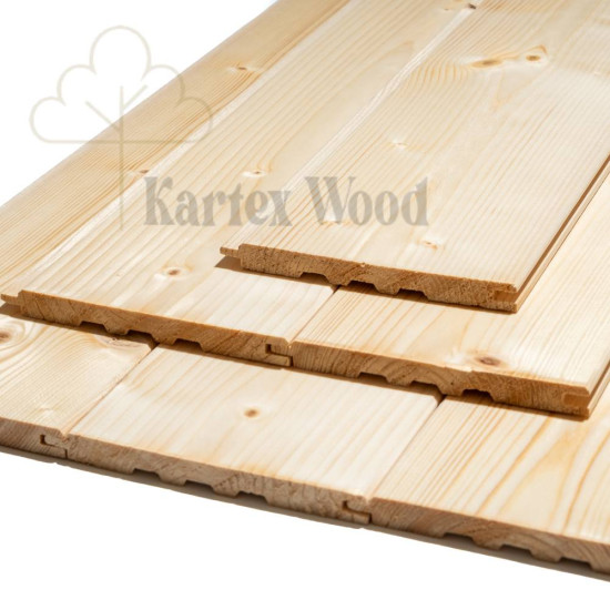 Cladding board (tongue and groove) 12x120 4,5 m 