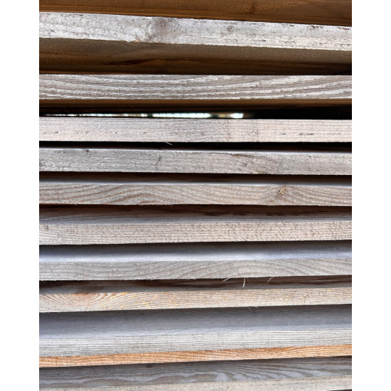 Rough-sawn 1-inch board 25×100×2,5 m
