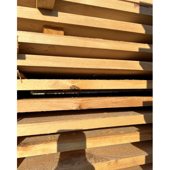 Rough-sawn 1-inch board 25×100×6 m