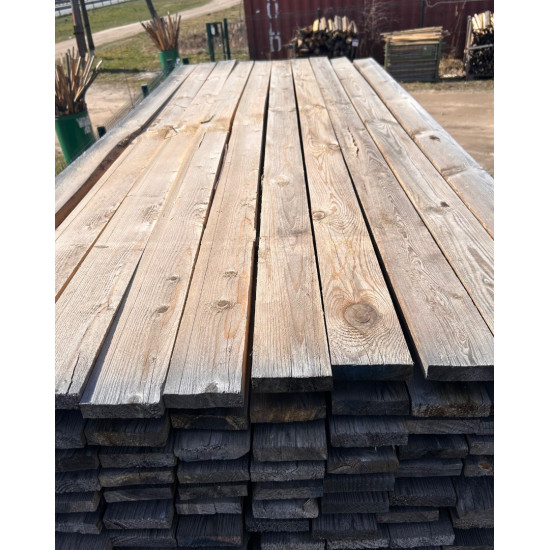Rough-sawn 1-inch board 25×100×2,5 m