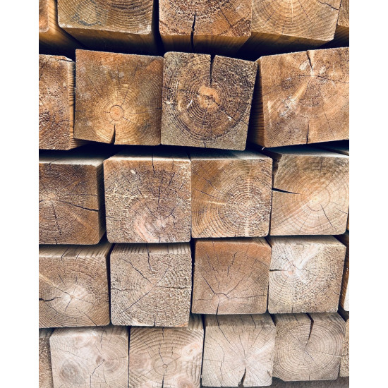 Impregnated Planed and Calibrated C24 Structural Timber 95×95 2.7 m