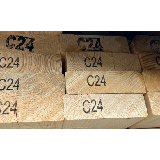 Planed C24 Timber 45×145, 4,8 m (Sweden)